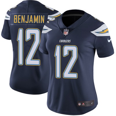 Nike Los Angeles Chargers #12 Travis Benjamin Navy Blue Team Color Women's Stitched NFL Vapor Untouchable Limited Jersey